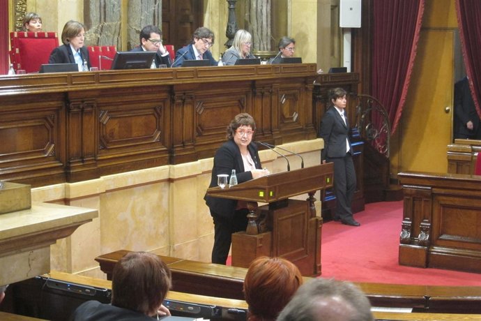 Dolors Bassa, en el Parlament