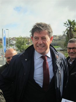 El secretario xeral del PSdeG, José Ramón Gómez Besteiro, en Vigo