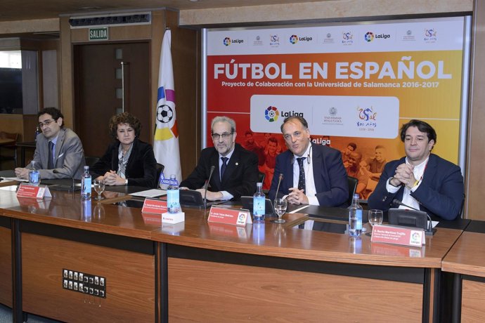 Firma del convenio LaLiga-Universidad de Salamanca