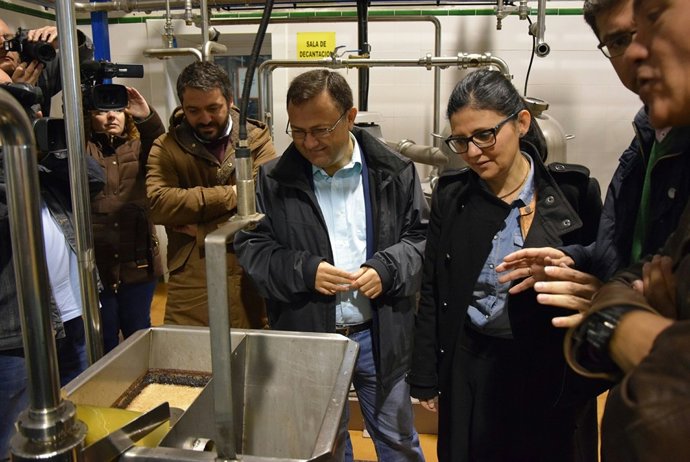 Miguel Ángel Heredia en una visita en Archidona 