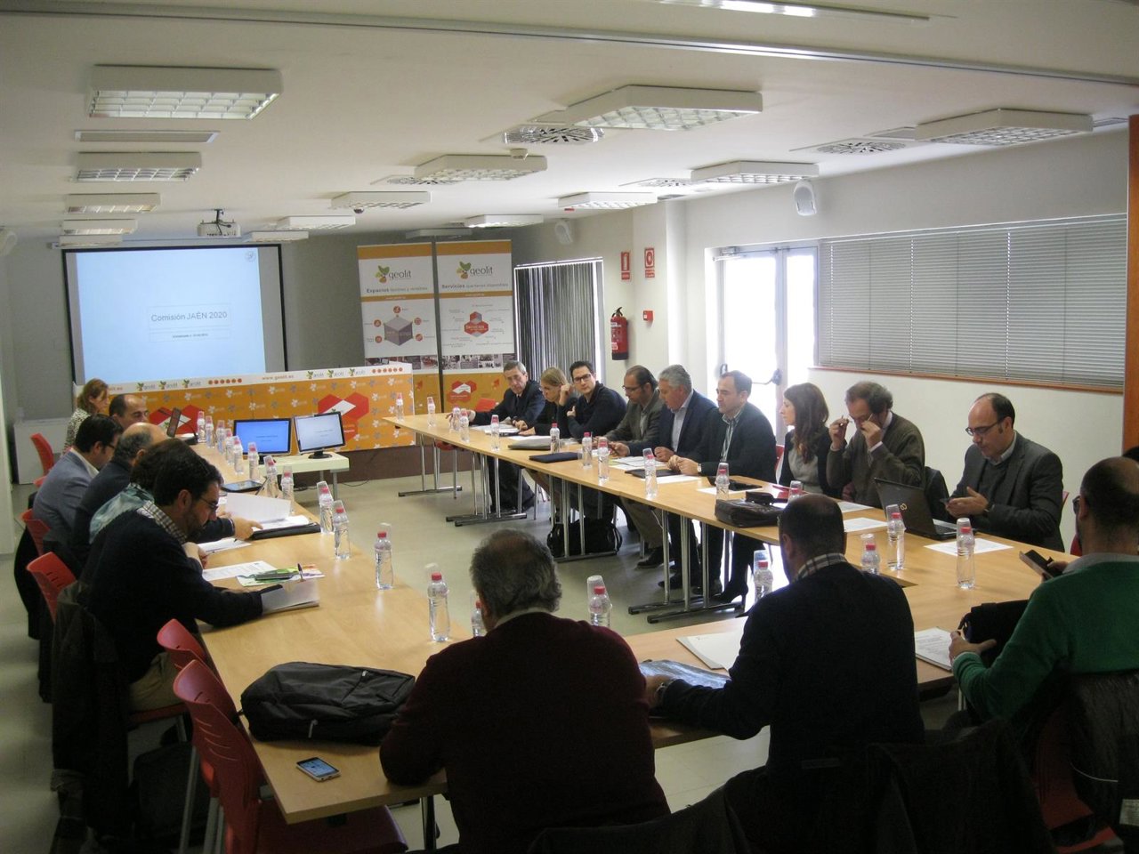 Reunión de la Comisión Jaén 2020 en Geolit.