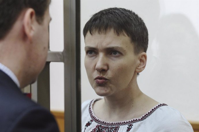 La piloto ucraniana Nadezhda Savchenko, detenida en Rusia