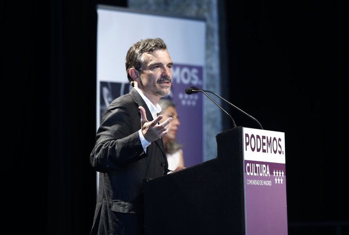 José Manuel López presenta el programa cultural de Podemos