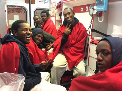 Subsaharianos atendidos por la Cruz Roja en Ceuta