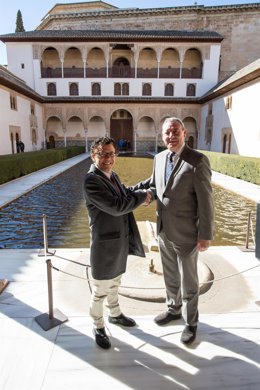 Los directores del Patronato de la Alhambra y el Puerto de Motril