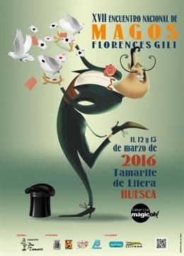 Cartel anunciador del Encuentro Nacional de Magos de Tamarite