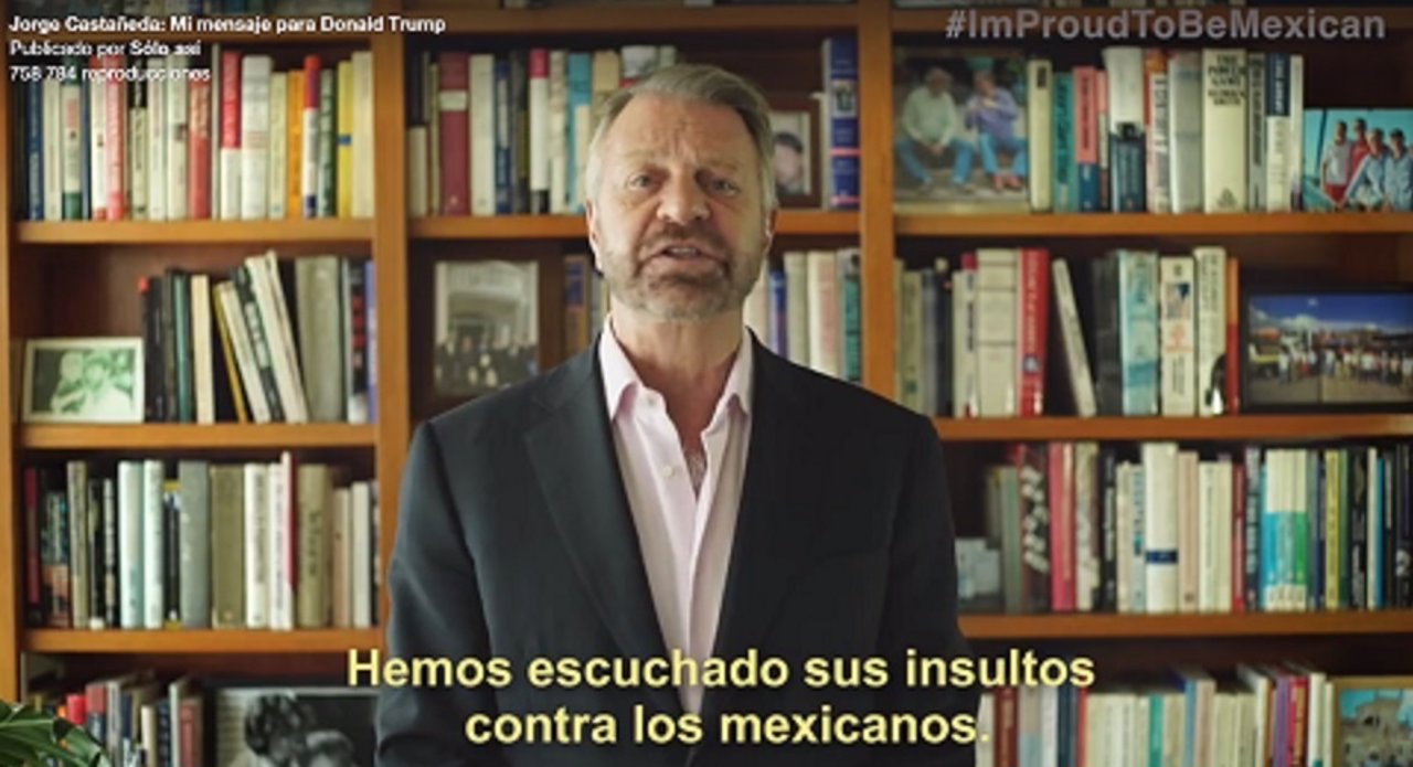 Vídeo del mexicano Jorge Castañeda contra las declaraciones de Donald Trump 