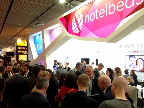 Stand de Hotelbeds en la ITB de Berlín