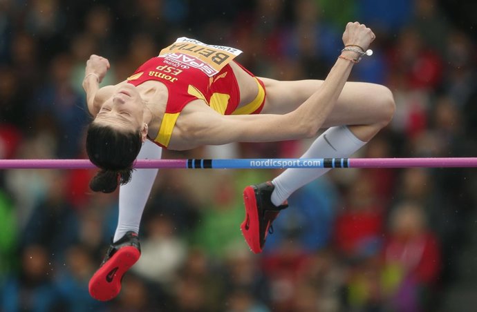 Ruth Beitia en el Europeo de Zúrich