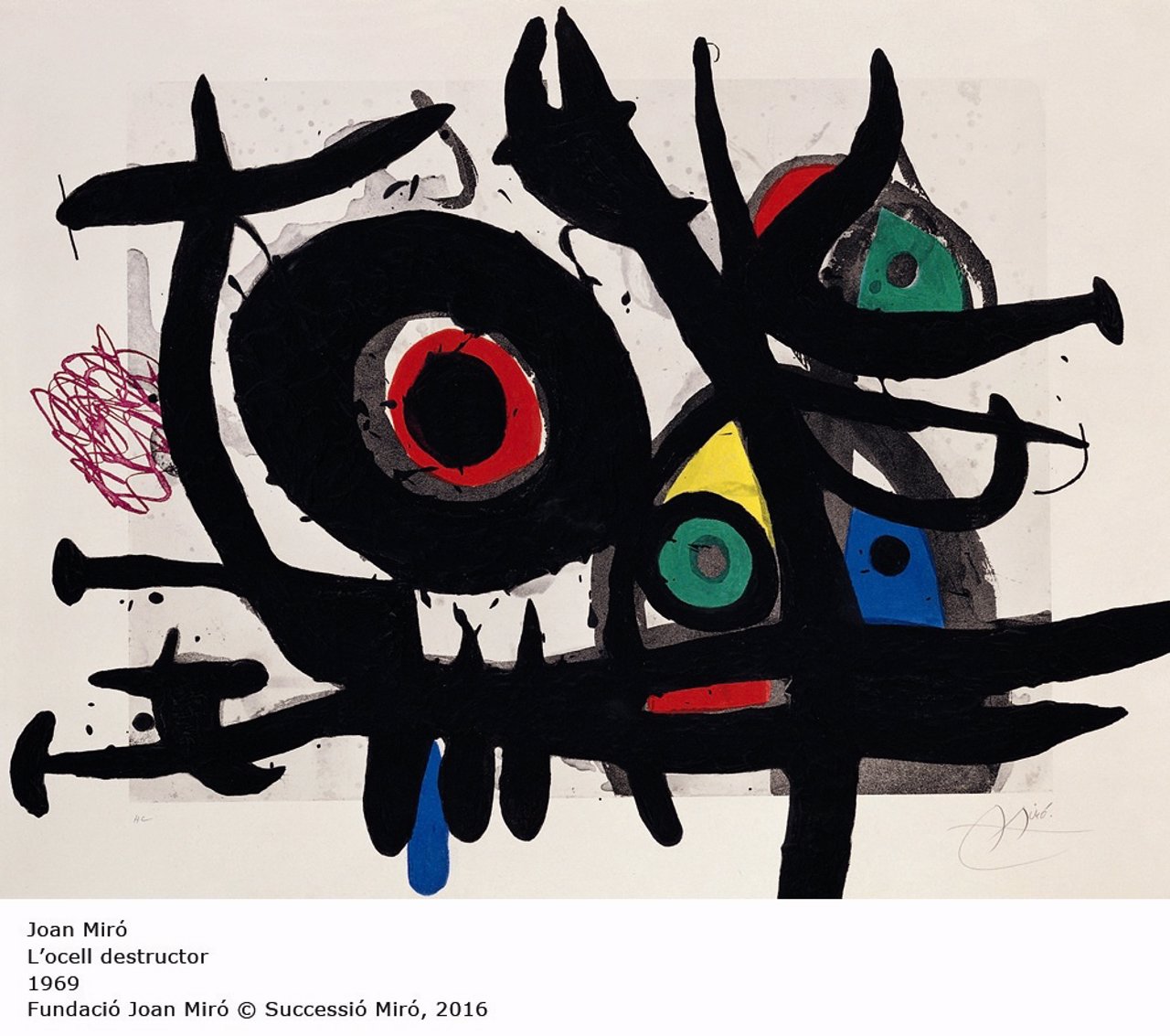 'L'ocell Destructor' De Joan Miró, Expuesto En La Muestra 'Impressions'