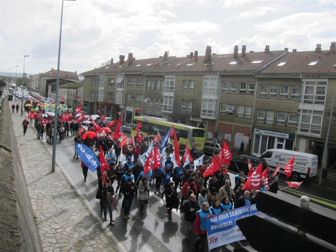 Manifestación por la OPE del Sergas