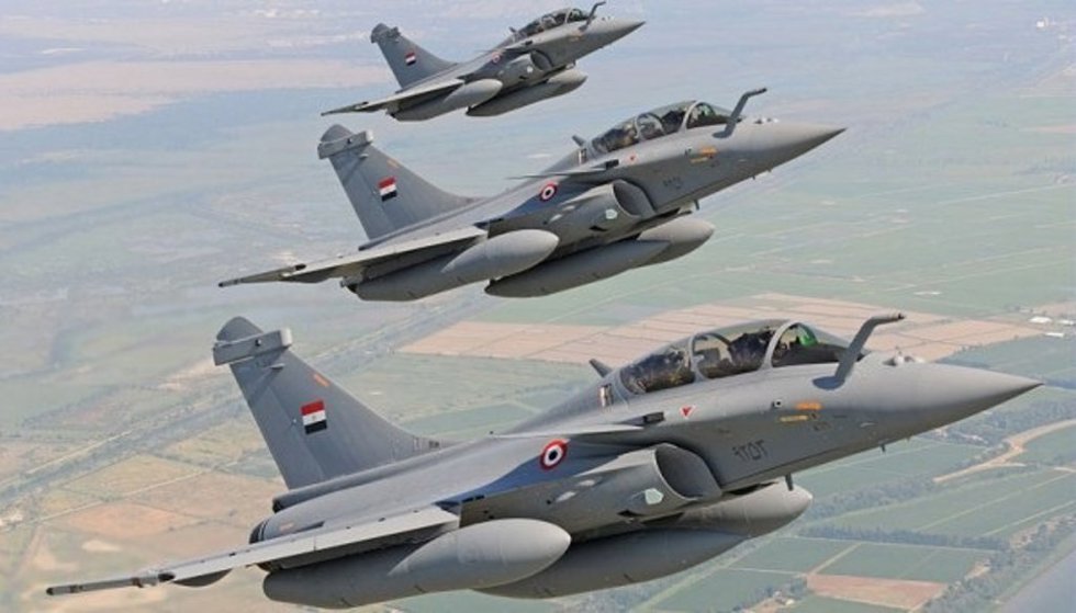 Tres cazas Rafale entregados a Egipto