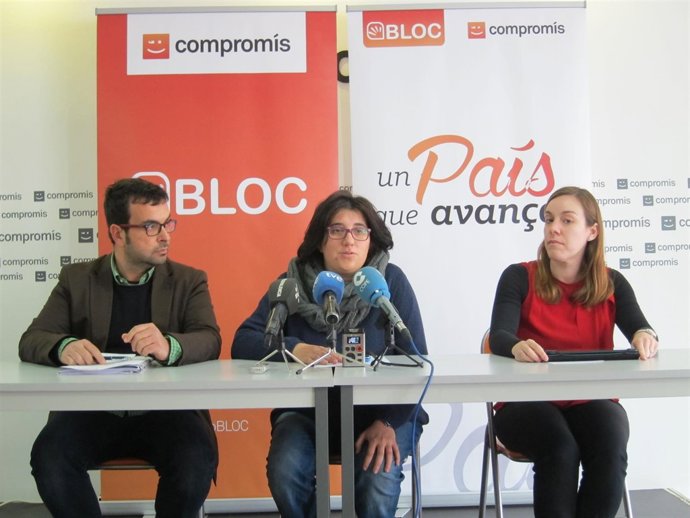 Ximo López, Rosella Antolí y Dolors Gmeno presentan congreso del Bloc