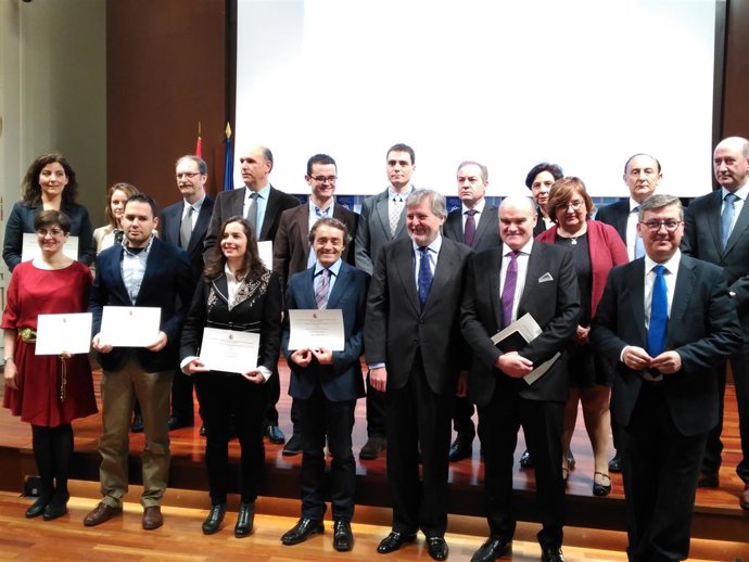 Méndez de Vigo durante la entrega de los Premios de Formación y Oreintación Prof