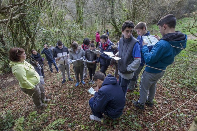 Alumnos de Altamira en El Pendo 