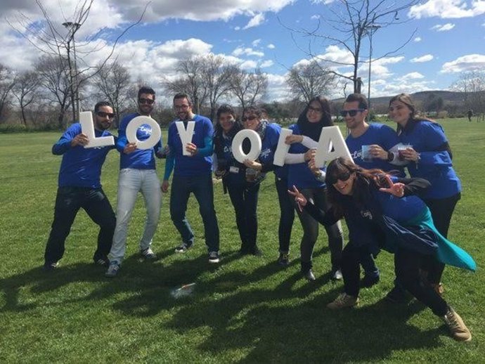 Un grupo de alumnos durante la celebración