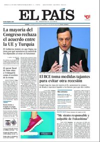Las portadas de los periódicos de hoy, viernes 11 de marzo de 2016