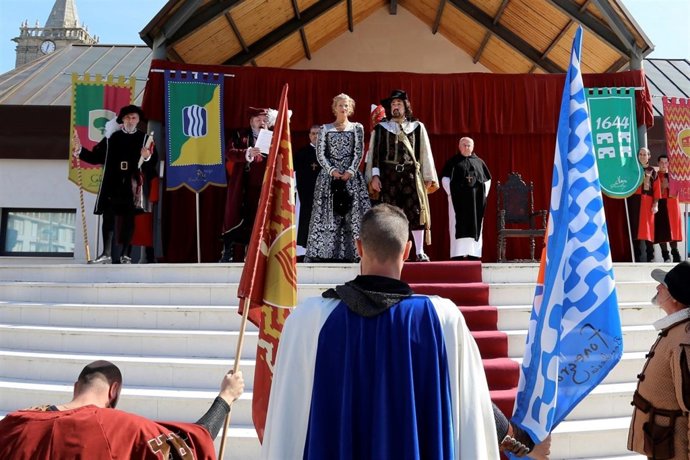 Recreación histórica de la concesión a Noja del Privilegio de Vara