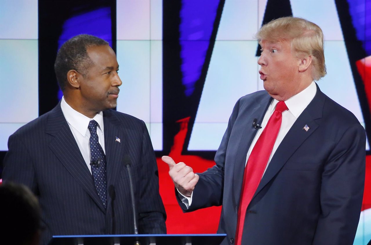 Donald Trump y Ben Carson 