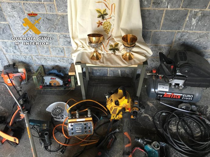 Imagen de los efectos recuperados