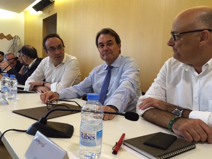 El presidente de la Generalitat, Artur Mas en el Consell Executiu Nacional (CDC)