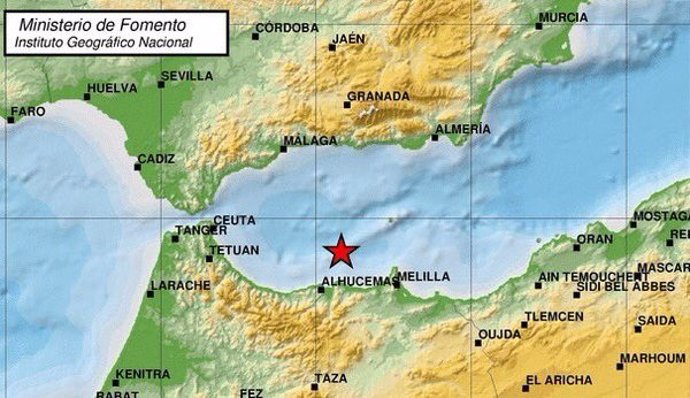 Nuevo terremoto con epicentro en el mar de Alborán