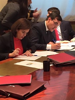 Soraya Sáenz de Santamaría y José Luis Ayllón