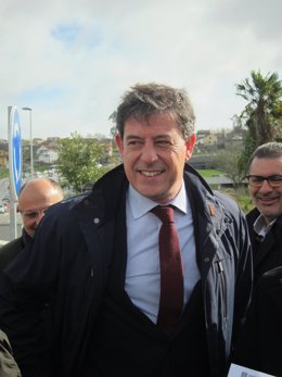 El secretario xeral del PSdeG, José Ramón Gómez Besteiro, en Vigo