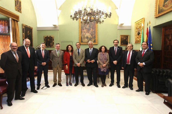 Rectores andaluces, junto a María Jesús Montero y Antonio Ramírez de Arellan