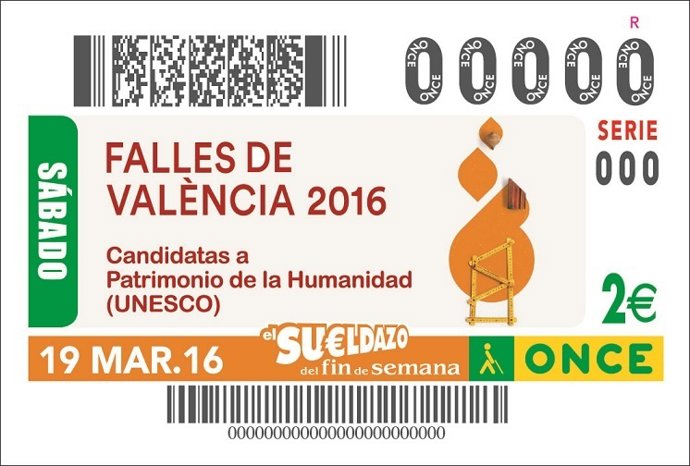 El cupón de la ONCE para Fallas