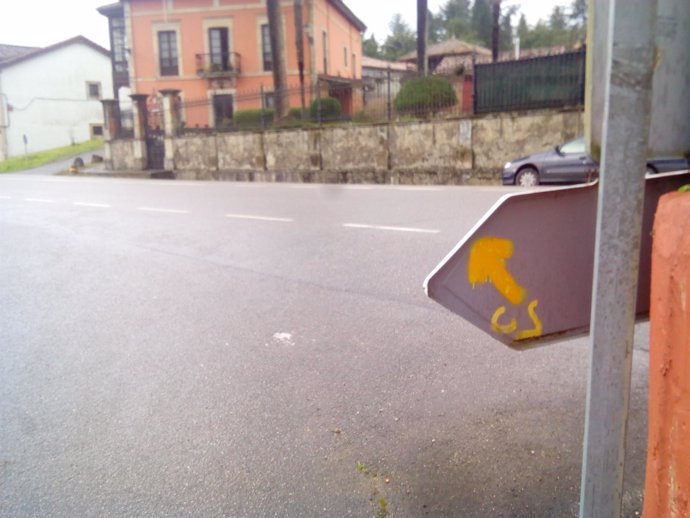 Tramo del Camino de Santiago en Asturias