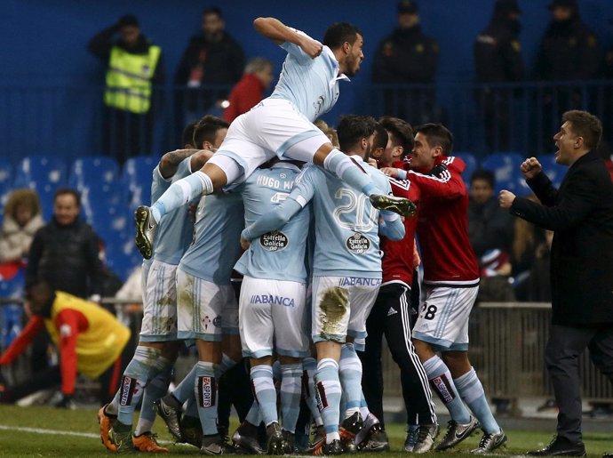 El Celta celebra el pase a semifinales de Copa