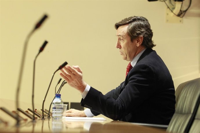 Rafael Hernando tras la primera reunión de la Junta de Portavoces