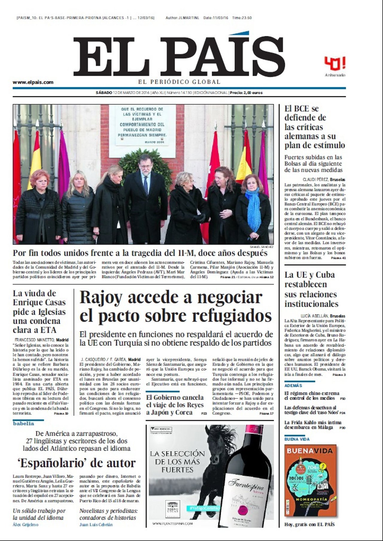Portada El País