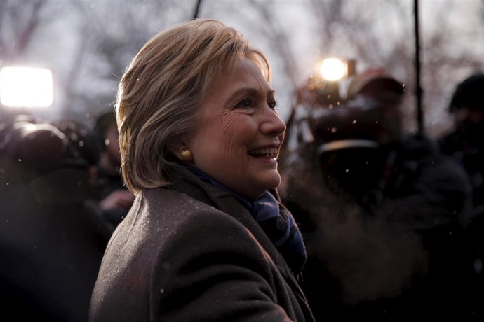 Hillary Clinton, candidata a las primarias demócratas, en New Hampshire