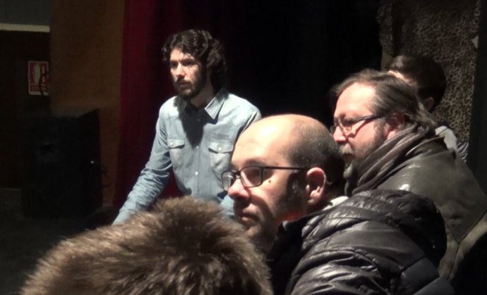 Jorge Cored en el papel de Jesucristo en un ensayo de La Pasión