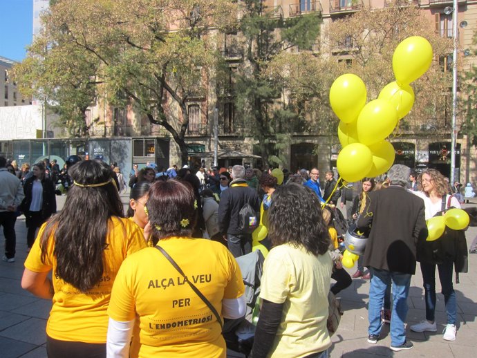 Marcha por la Endometria en Barcelona
