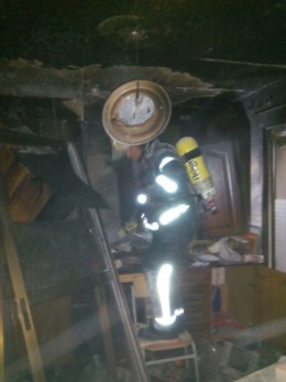 Incendio de vivienda en San Fernando (Cádiz)