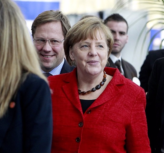 Angela Merkel en el Congreso del Partido Popular Europeo