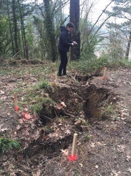 Unai Rementeria inspecciona la zona afectada