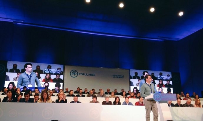 Diego Calvo en el congreso del PP de A Coruña