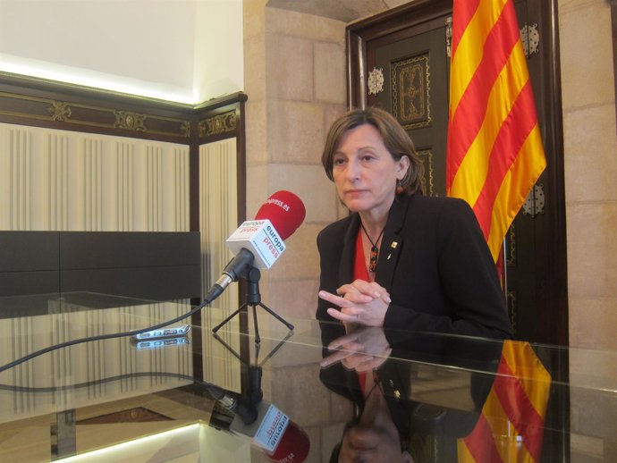 La presidenta del Parlament, Carmes Forcadell. 