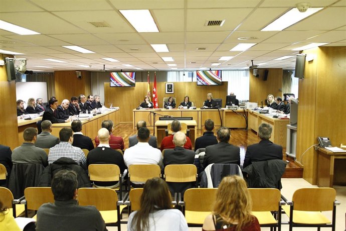Interior de la sala de la Audiencia Provincial del juicio por el Madrid Arena