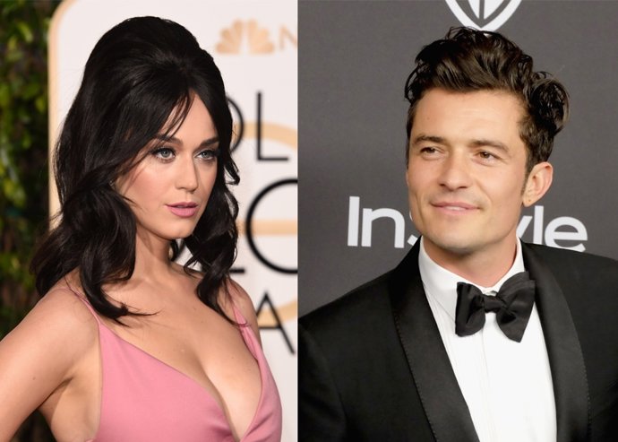 Katy Perry y Orlando Bloom en los Globos de Oro