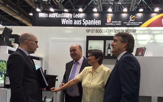 Martín Tobalina, en la feria Prowein en Düsseldorf
