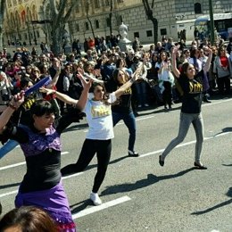 Flashmob en el Paseo el Prado