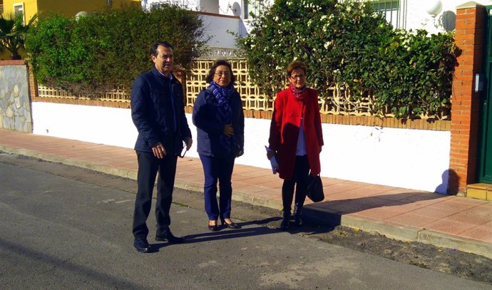 Visita del PSOE a Nueva Almería