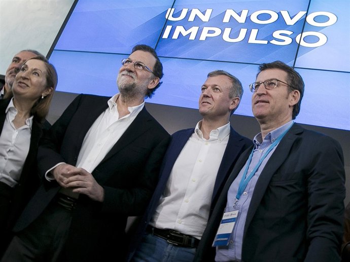 Rajoy en un acto político del Partido Popular en Pontevedra