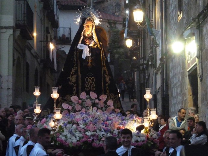 Procesión de la Soledad en Laredo