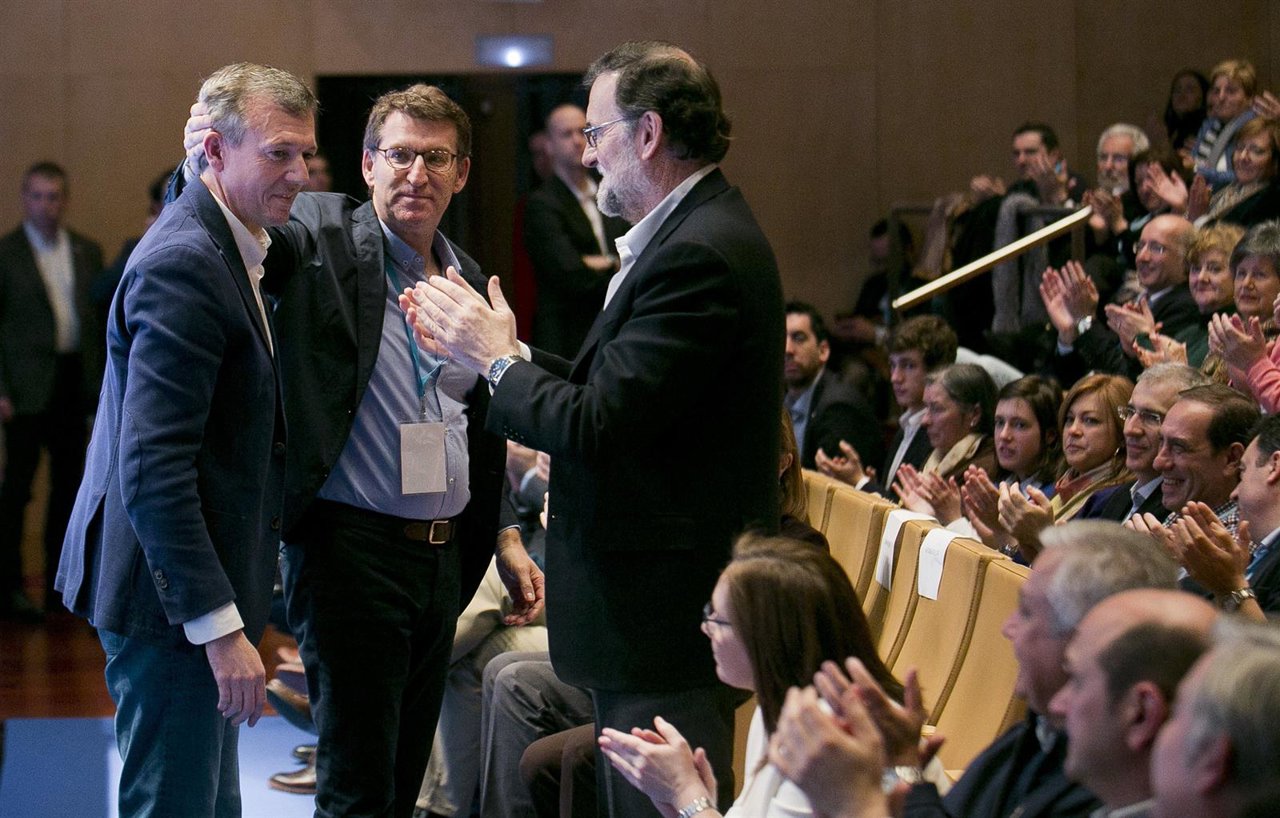 Rajoy en un acto del PP en Pontevedra